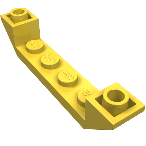 Part 52501 - Slope, Inverted 45 6 x 1 Double with 1 x 4 Cutout - De BrickPlaats