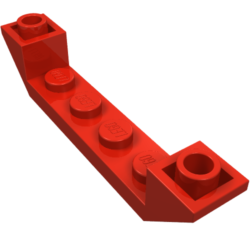 Part 52501 - Slope, Inverted 45 6 x 1 Double with 1 x 4 Cutout - De BrickPlaats