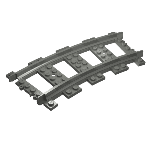 Part 53400 - Train, Track Plastic (RC Trains) Curve - De BrickPlaats