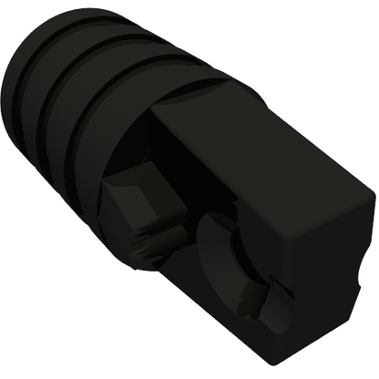 Part 53923 - Hinge Cylinder 1 x 2 Locking with 1 Finger and Axle Hole on Ends without Slots - De BrickPlaats