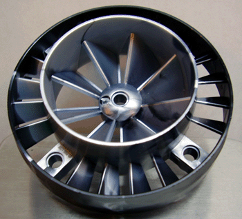 Part 53983pb01 - Engine, Very Large Turbine with Marbled Pearl Light Gray Center Pattern - De BrickPlaats