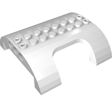 Part 54096 - Slope, Curved 8 x 8 x 2 Double with Cutout - De BrickPlaats