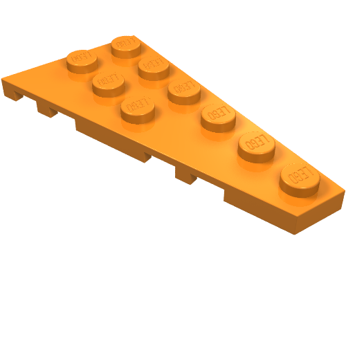 Part 54383 - Wedge, Plate 6 x 3 Right - De BrickPlaats