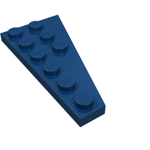 Part 54384 - Wedge, Plate 6 x 3 Left - De BrickPlaats