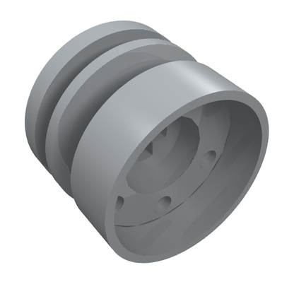 Part 55982 - Wheel 18mm D. x 14mm with Axle Hole, Fake Bolts and Shallow Spokes - De BrickPlaats