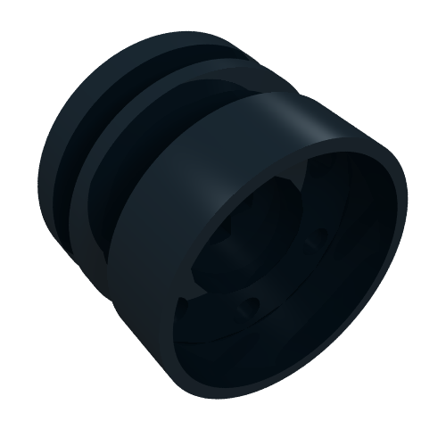 Part 55982 - Wheel 18mm D. x 14mm with Axle Hole, Fake Bolts and Shallow Spokes - De BrickPlaats