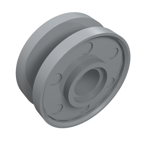 Part 56902 - Wheel 18mm D. x 8mm with Fake Bolts and Shallow Spokes - De BrickPlaats