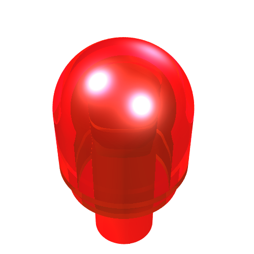Part 58176 - Bar with Light Bulb Cover (Bionicle Barraki Eye) - De BrickPlaats