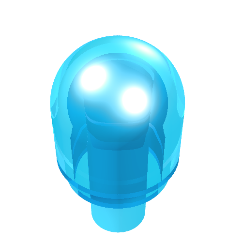 Part 58176 - Bar with Light Bulb Cover (Bionicle Barraki Eye) - De BrickPlaats