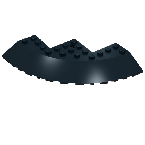 Part 58846 - Brick, Round Corner 10 x 10 with Slope 33 Edge, Axle Hole, Facet Cutout - De BrickPlaats