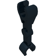 Part 59230 - Arm Mechanical, Straight with Clips at 90 degrees (Vertical Grip) - De BrickPlaats