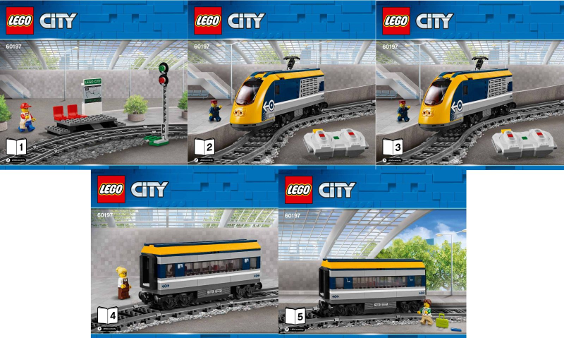 Instruction 60197 - Passenger Train - De BrickPlaats