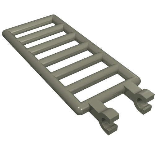 Part 6020 - Bar 7 x 3 with 2 Clips (Ladder) - De BrickPlaats