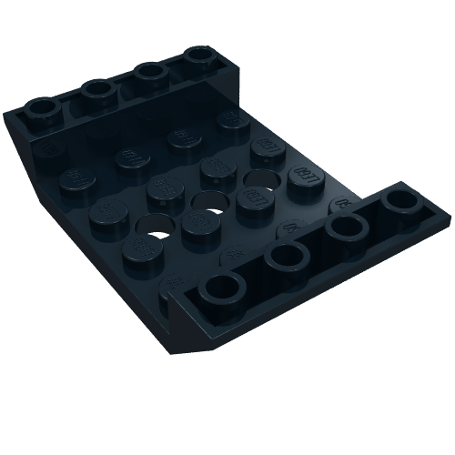 Part 60219 - Slope, Inverted 45 6 x 4 Double with 4 x 4 Cutout and 3 Holes - De BrickPlaats