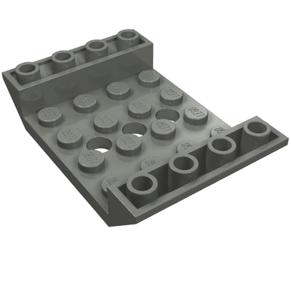Part 60219 - Slope, Inverted 45 6 x 4 Double with 4 x 4 Cutout and 3 Holes - De BrickPlaats