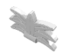 Part 6029b - Minifigure, Plume Feathered Headdress - De BrickPlaats