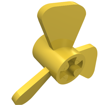 Part 6041 - Propeller 3 Blade 3 Diameter with Axle Hole - De BrickPlaats