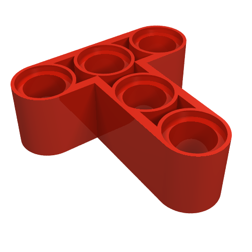 Part 60484 - Technic, Liftarm, Modified T-Shape Thick 3 x 3 - De BrickPlaats