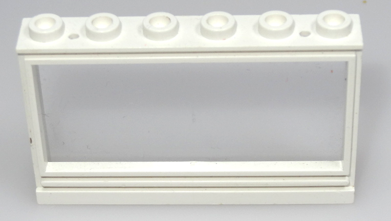 Part 604c01 - Window 1 x 6 x 3 Panorama with Glass - De BrickPlaats