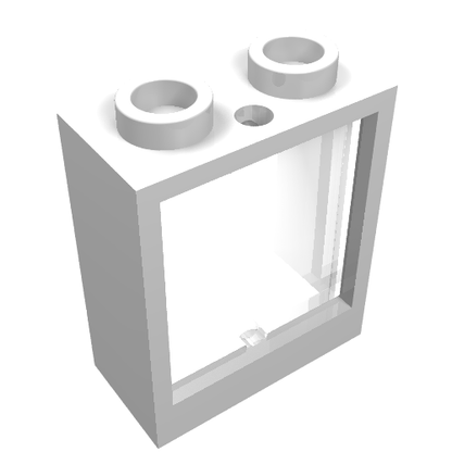 Part 60592c01 - Window 1 x 2 x 2 Flat Front with Trans-Clear Glass (60592 / 60601) - De BrickPlaats