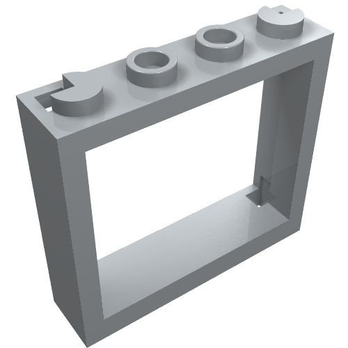 Part 60594 - Window 1 x 4 x 3 - No Shutter Tabs - De BrickPlaats