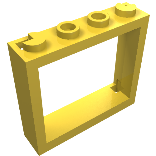 Part 60594 - Window 1 x 4 x 3 - No Shutter Tabs - De BrickPlaats