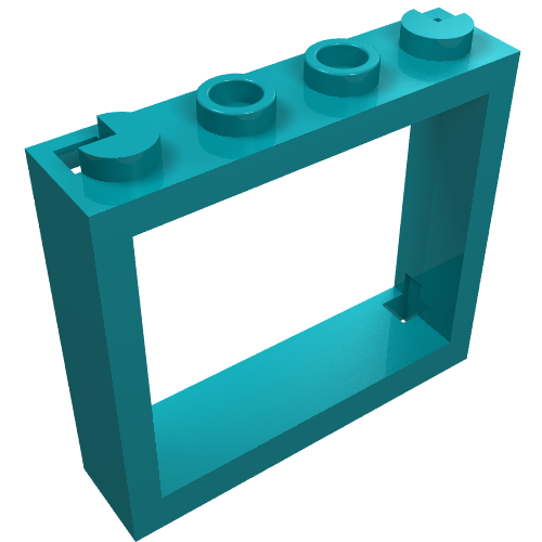 Part 60594 - Window 1 x 4 x 3 - No Shutter Tabs - De BrickPlaats