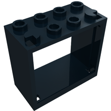 Part 60598 - Window 2 x 4 x 3 - Hollow Studs - De BrickPlaats