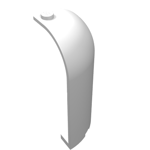 Part 6059 - Panel 3 x 3 x 6 Corner Convex with Curved Top - De BrickPlaats