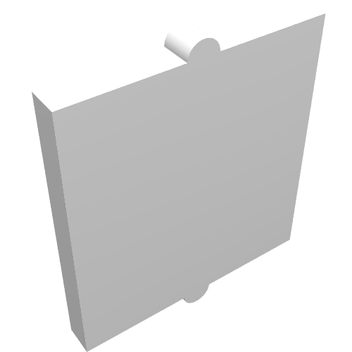 Part 60601 - Glass for Window 1 x 2 x 2 Flat Front - De BrickPlaats