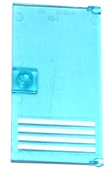 Part 60616pb022 - Door 1 x 4 x 6 with Stud Handle with 4 White Stripes Bottom Pattern (Sticker) - Set 60130 - De BrickPlaats
