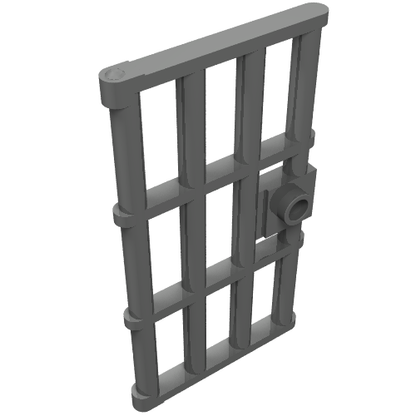 Part 60621 - Door 1 x 4 x 6 Barred with Stud Handle - De BrickPlaats