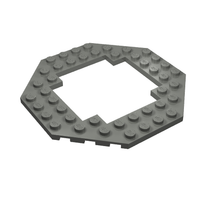 Part 6063 - Plate, Modified 10 x 10 Octagonal with 6 x 6 Open Center - De BrickPlaats