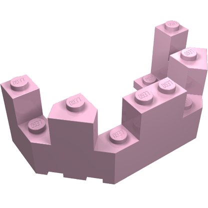 Part 6066 - Castle Turret Top 4 x 8 x 2 1/3 - De BrickPlaats
