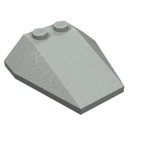 Part 6069 - Wedge 4 x 4 Triple without Stud Notches - De BrickPlaats