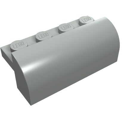 Part 6081 - Slope, Curved 2 x 4 x 1 1/3 with 4 Recessed Studs - De BrickPlaats
