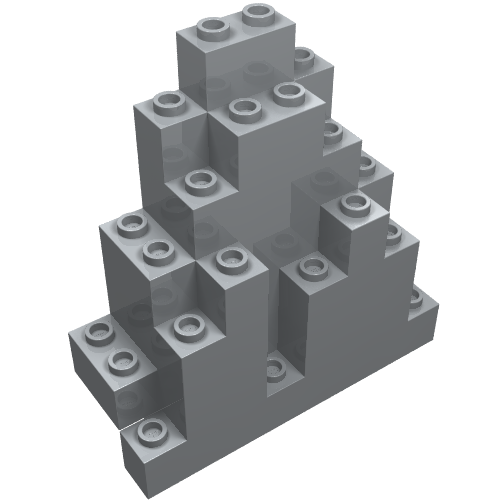 Part 6083 - Rock Panel 3 x 8 x 7 Triangular (LURP) - De BrickPlaats