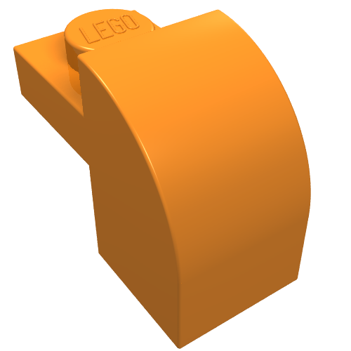 Part 6091 - Slope, Curved 2 x 1 x 1 1/3 with Recessed Stud - De BrickPlaats