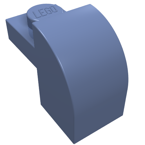 Part 6091 - Slope, Curved 2 x 1 x 1 1/3 with Recessed Stud - De BrickPlaats