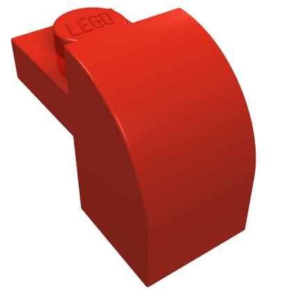 Part 6091 - Slope, Curved 2 x 1 x 1 1/3 with Recessed Stud - De BrickPlaats