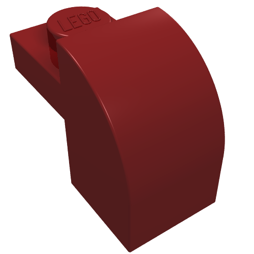 Part 6091 - Slope, Curved 2 x 1 x 1 1/3 with Recessed Stud - De BrickPlaats
