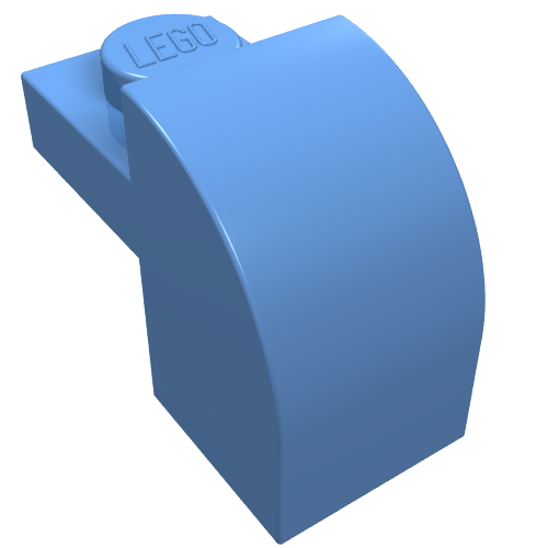 Part 6091 - Slope, Curved 2 x 1 x 1 1/3 with Recessed Stud - De BrickPlaats