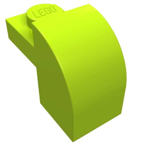 Part 6091 - Slope, Curved 2 x 1 x 1 1/3 with Recessed Stud - De BrickPlaats