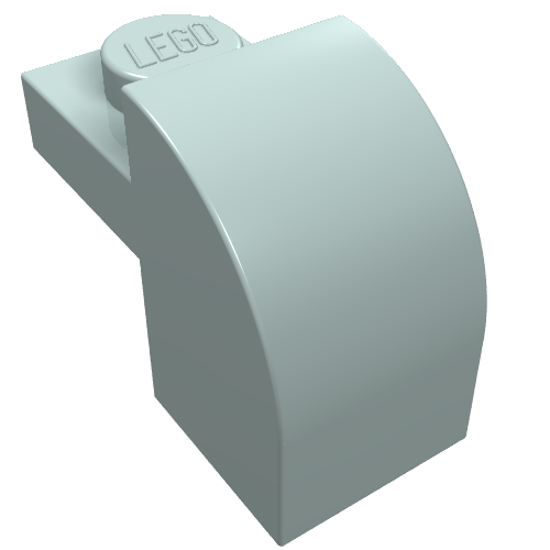 Part 6091 - Slope, Curved 2 x 1 x 1 1/3 with Recessed Stud - De BrickPlaats
