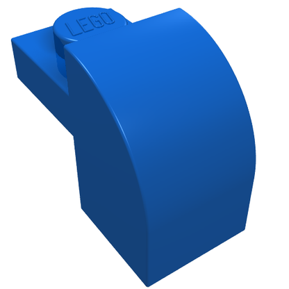 Part 6091 - Slope, Curved 2 x 1 x 1 1/3 with Recessed Stud - De BrickPlaats
