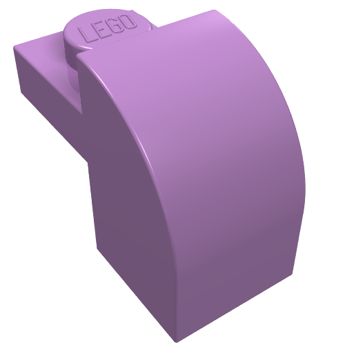 Part 6091 - Slope, Curved 2 x 1 x 1 1/3 with Recessed Stud - De BrickPlaats