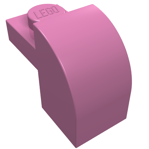 Part 6091 - Slope, Curved 2 x 1 x 1 1/3 with Recessed Stud - De BrickPlaats