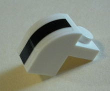 Part 6091pb019 - Slope, Curved 2 x 1 x 1 1/3 with Recessed Stud with Black Line Pattern (Sticker) - Set 75895 - De BrickPlaats