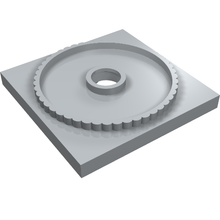 Part 61485 - Turntable 4 x 4 Square Base, Locking - De BrickPlaats