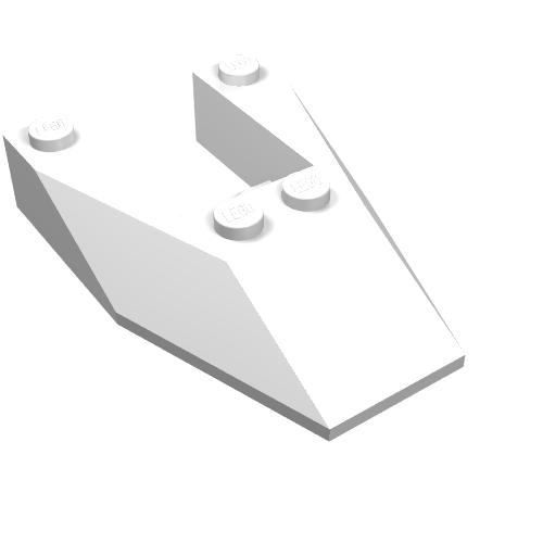 Part 6153a - Wedge 6 x 4 Cutout without Stud Notches - De BrickPlaats